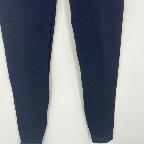 Spanx Seamless Leggings Tummy Control Navy Size Medium - Picture 6 of 7